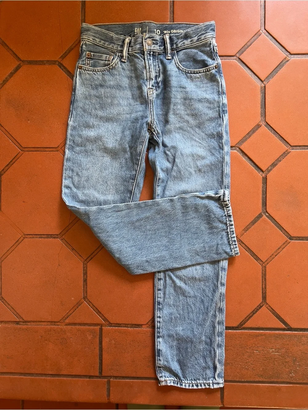 Gap, kids relaxed straight jeans size 10